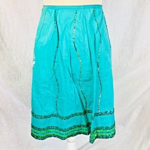 💼📁Bebe Blue Sequin Trimmed Size Small